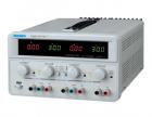 0-30V,0-3A雙路可調(diào)，單路 5V/3A 固定輸出,兩路通過開關(guān)在機(jī)器內(nèi)部自動(dòng)連接成串并聯(lián)模式，無需外部連線.串聯(lián)模式下可構(gòu)成正負(fù)電源輸出.雙色四 LED 數(shù)字顯示電壓,電流. 
